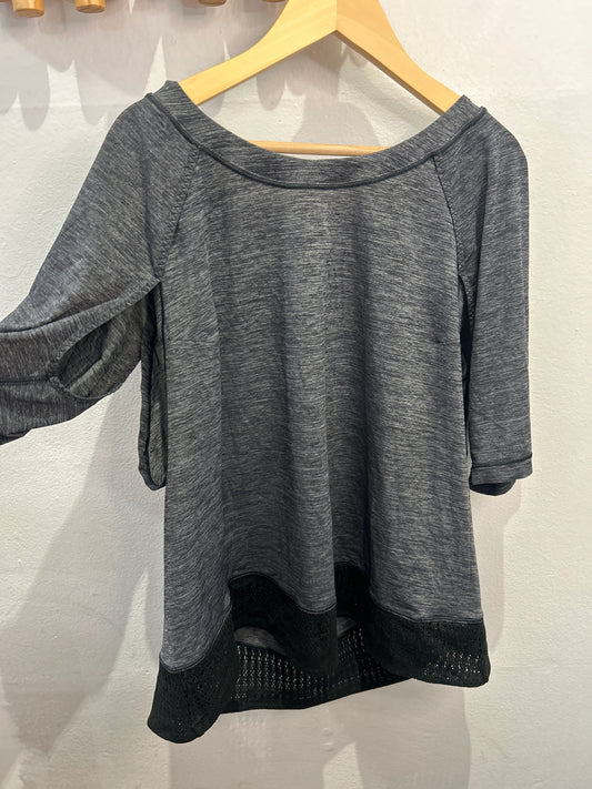 Lululemon grey activewear tee- adult size 12