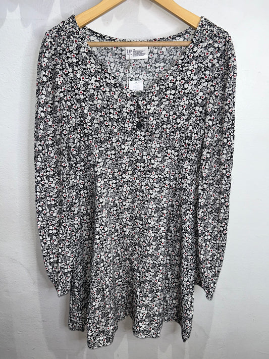 Floral longsleeve dress 10y NEW