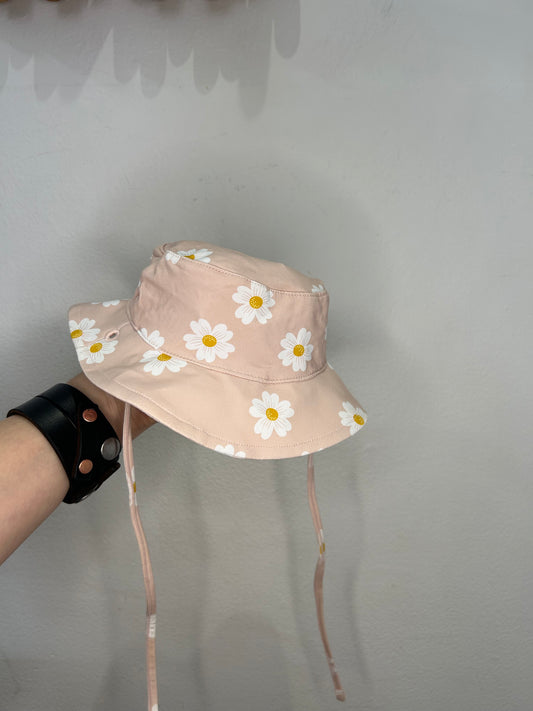 Pink flowers swim hat 0-3m