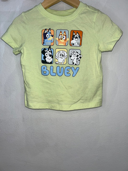 Mint bluey tee 12-18m