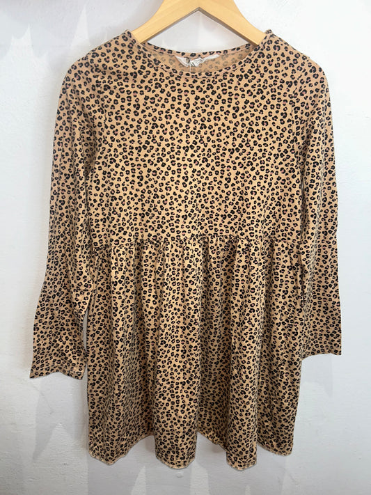 Leopard print dress 8-9y