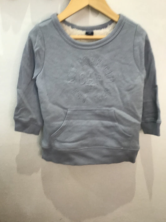 Light blue furry lined pullover 18-24m