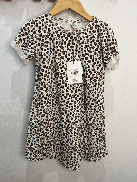 Little and Lively leopard dress 3-4y