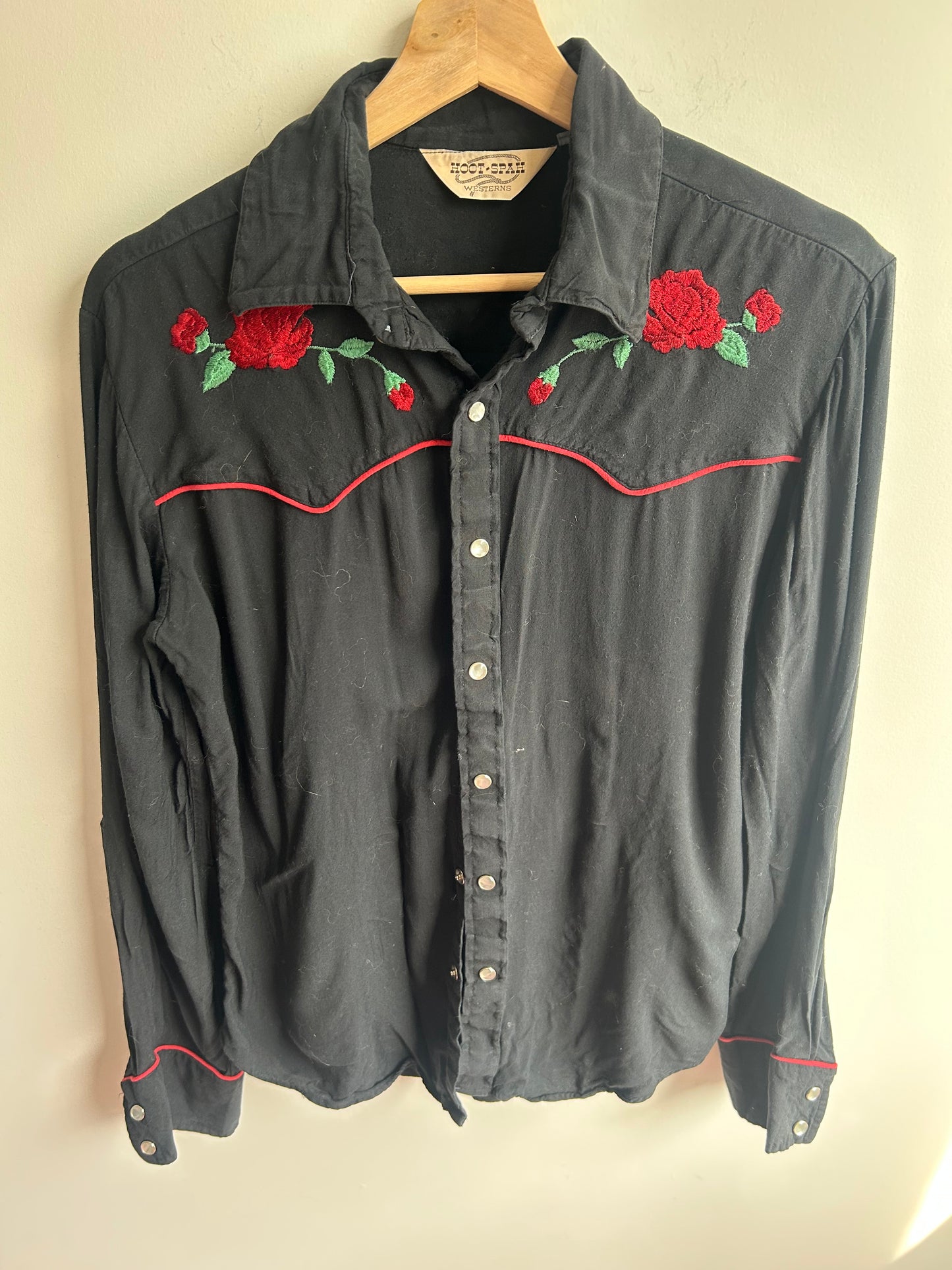 Black western shirt S