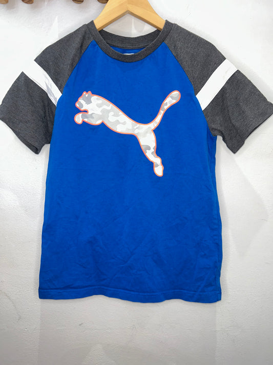 Blue Puma tee 10-12y