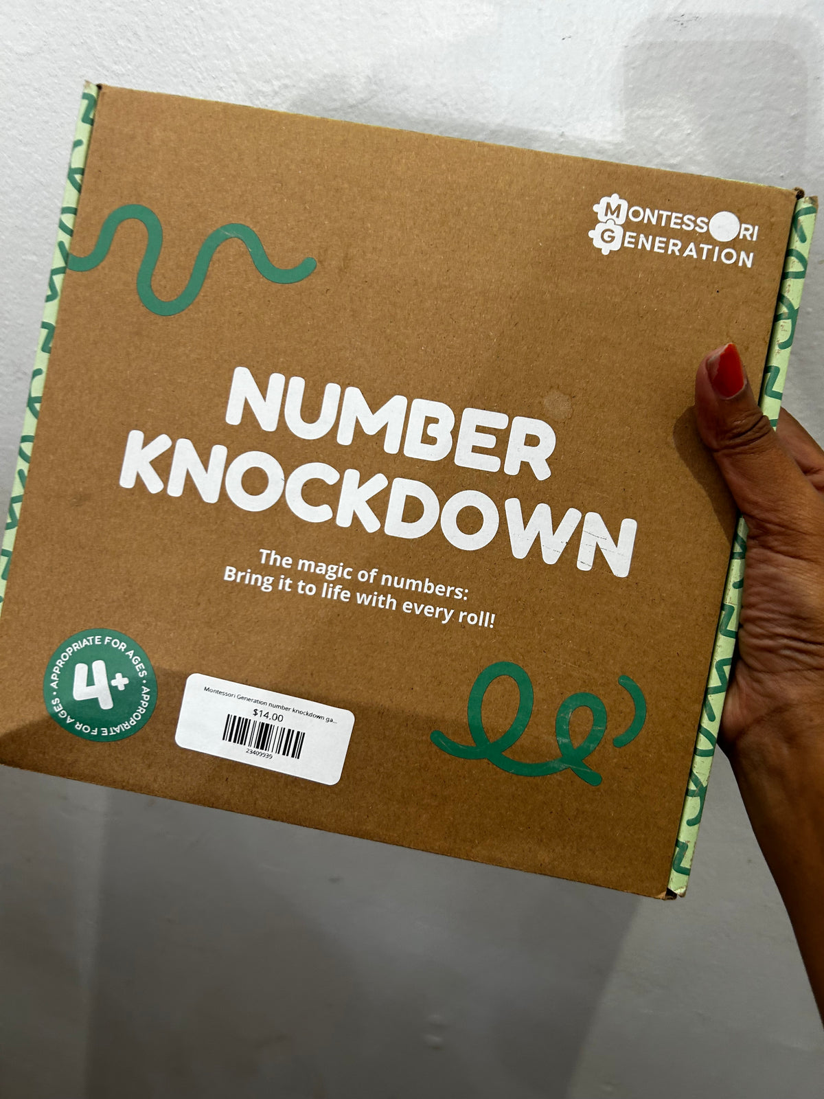 Montessori Generation number knockdown game