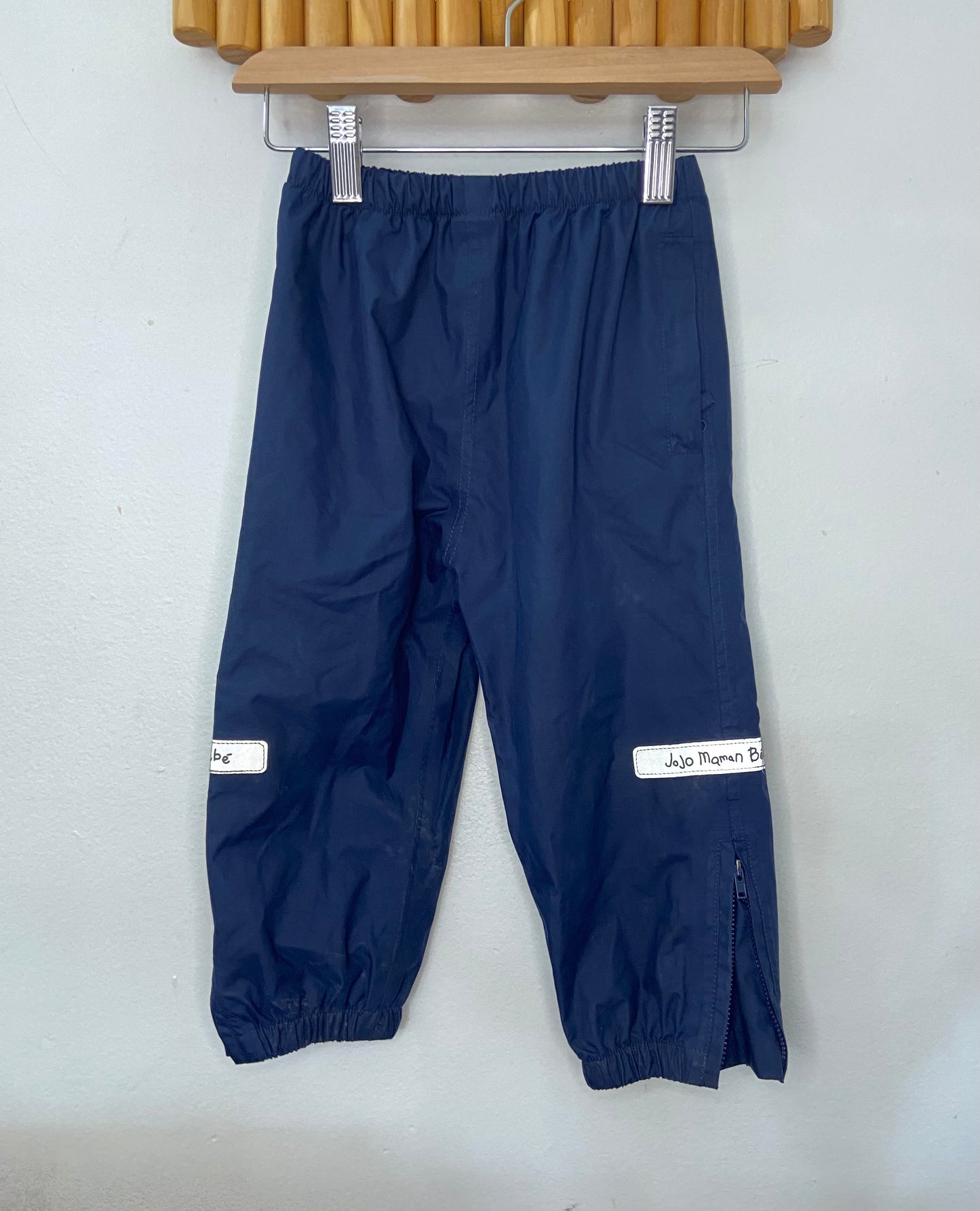 Jojomamanbebe navy rainpants 18-24m