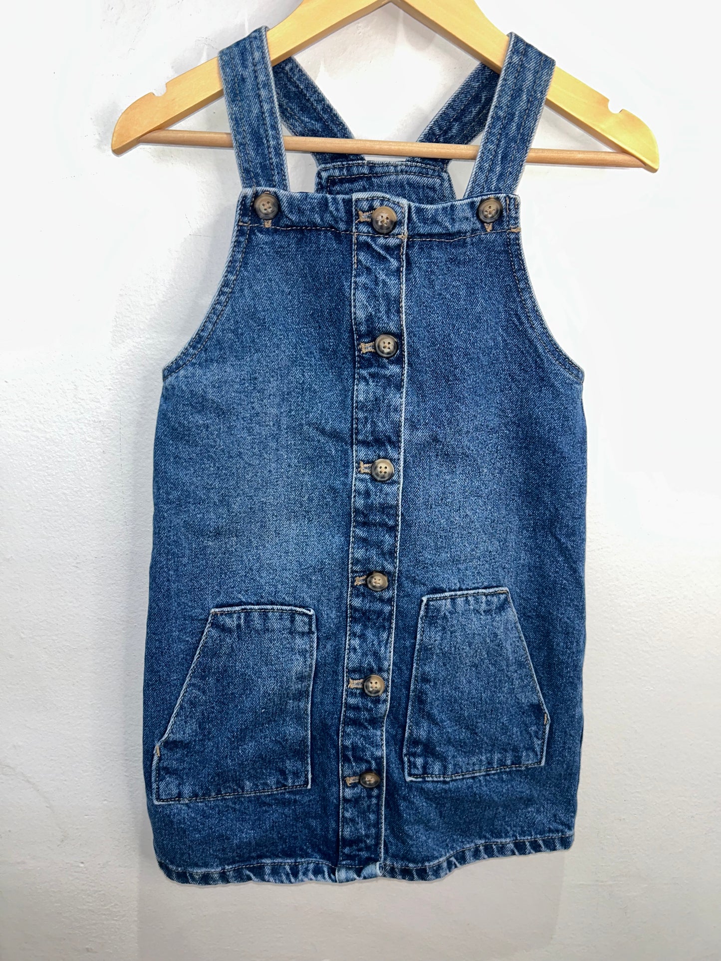 Blue denim dress -6-7y
