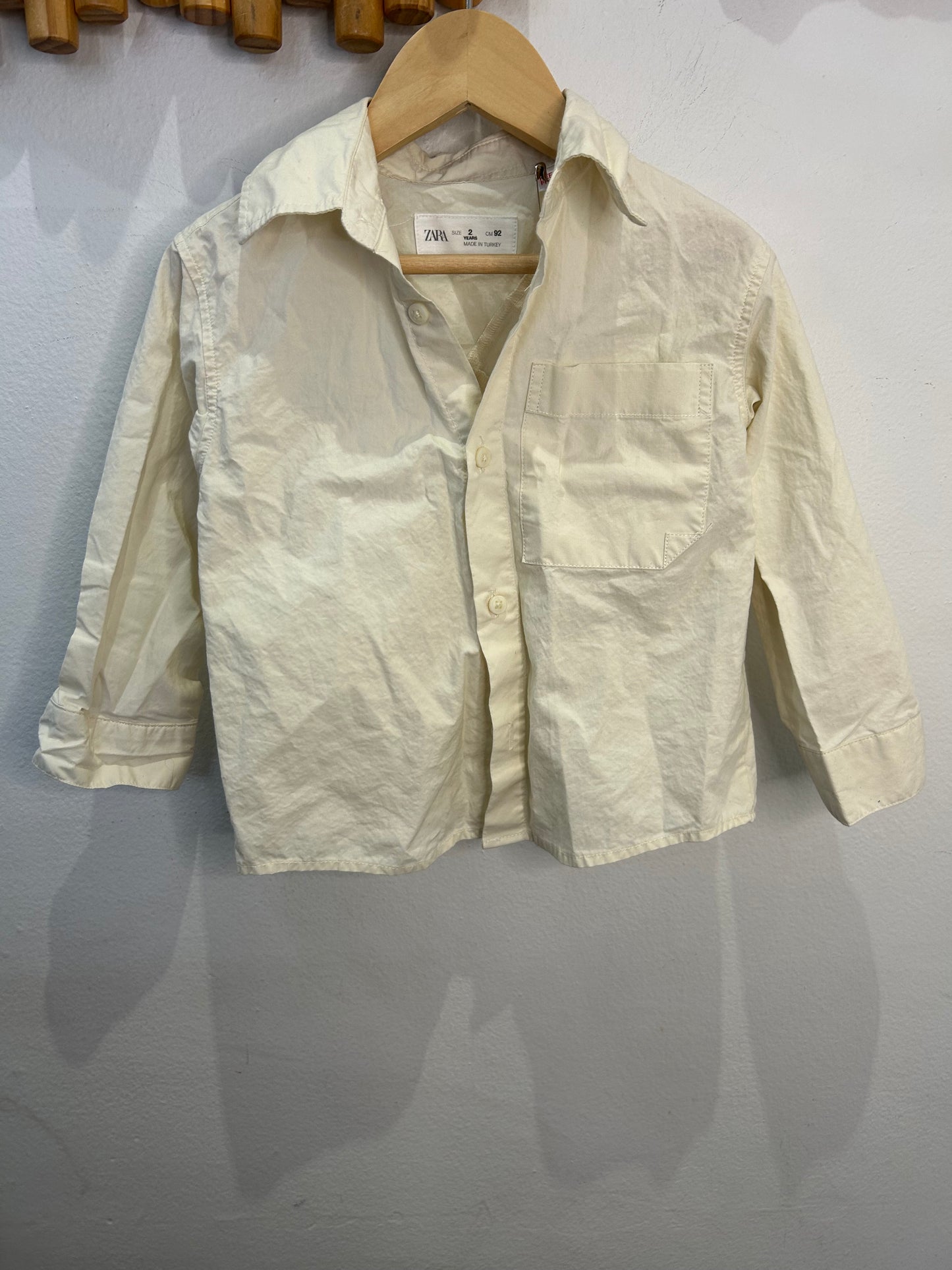 Cream shirt 2y