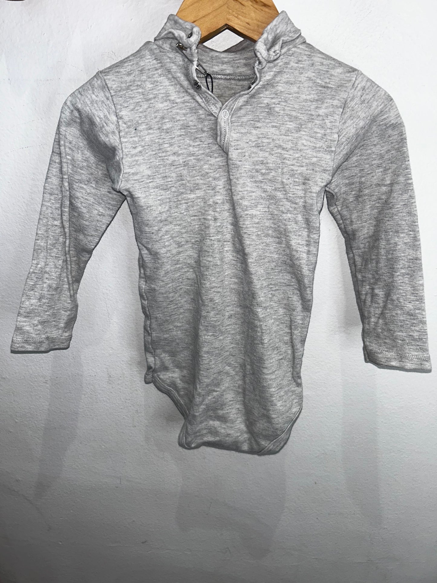 Grey turtleneck onesie 24m