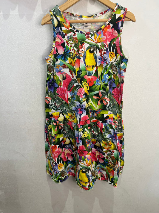Birds drop waist dress 8-10y