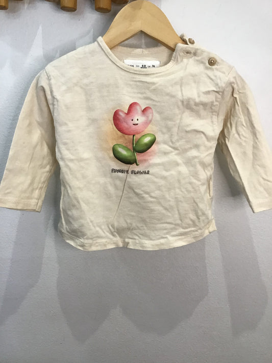 Tee favourite flower 6-9m
