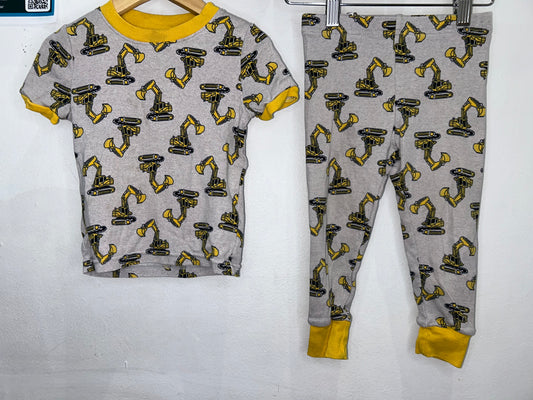 Excavator Pyjamas Set 2y