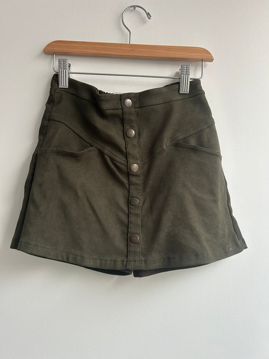 Skort green seude 9y