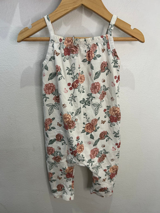 Roses romper 6-9m