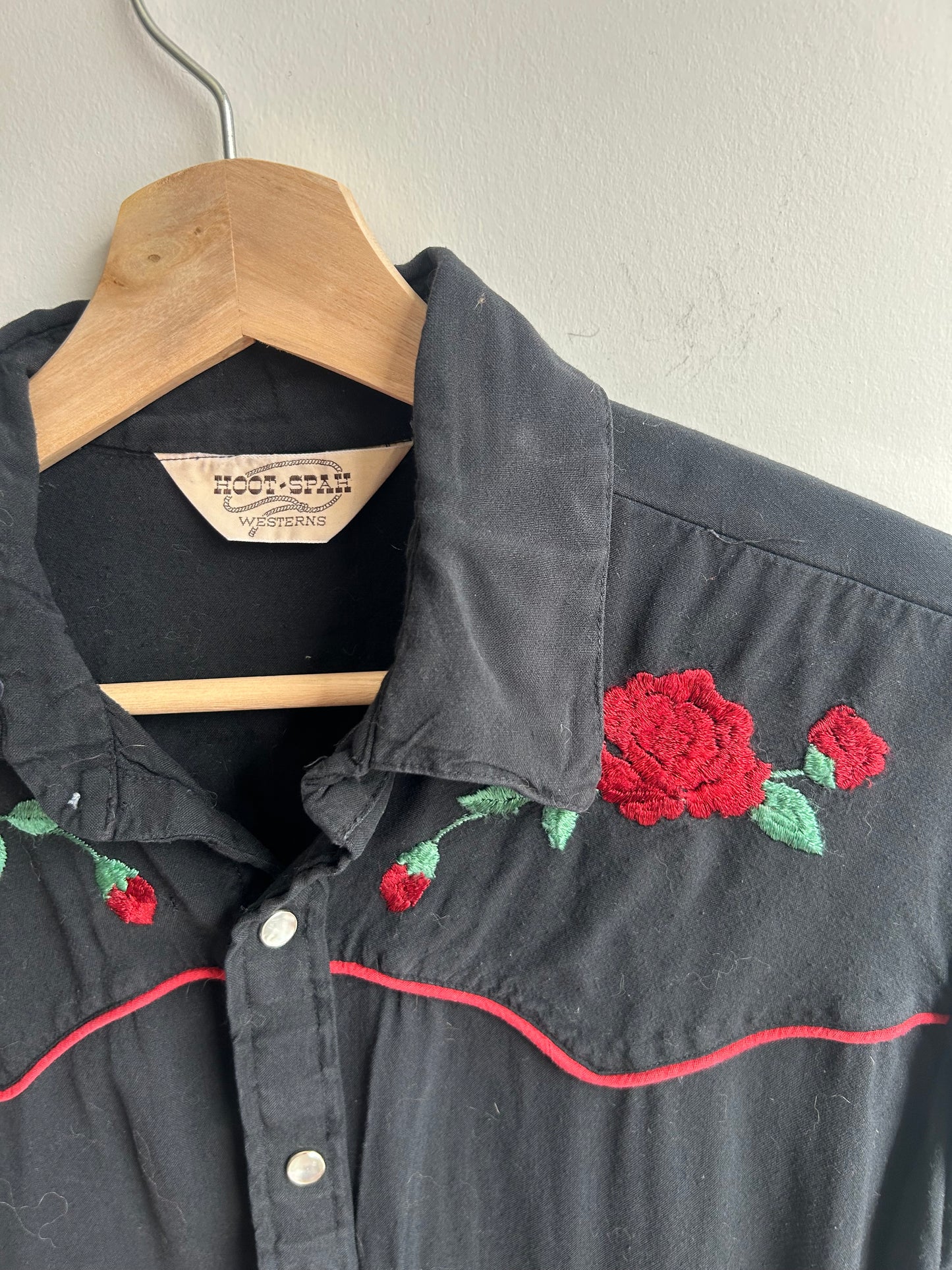 Black western shirt S