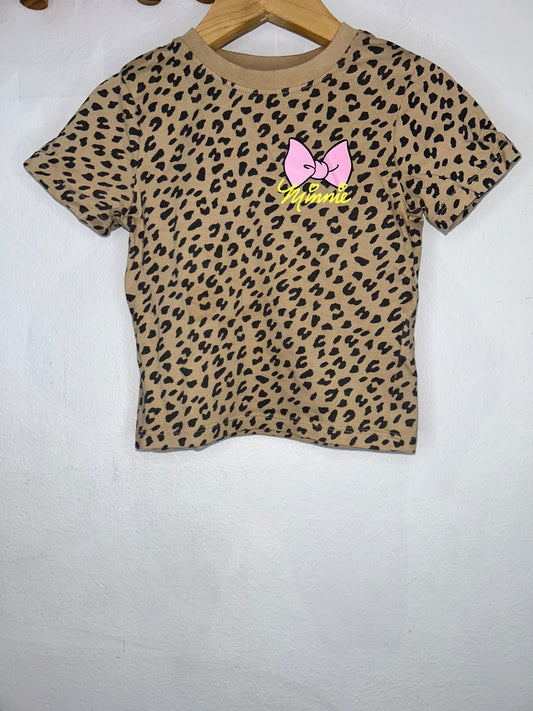 Leopard Minnie tee 18-24m