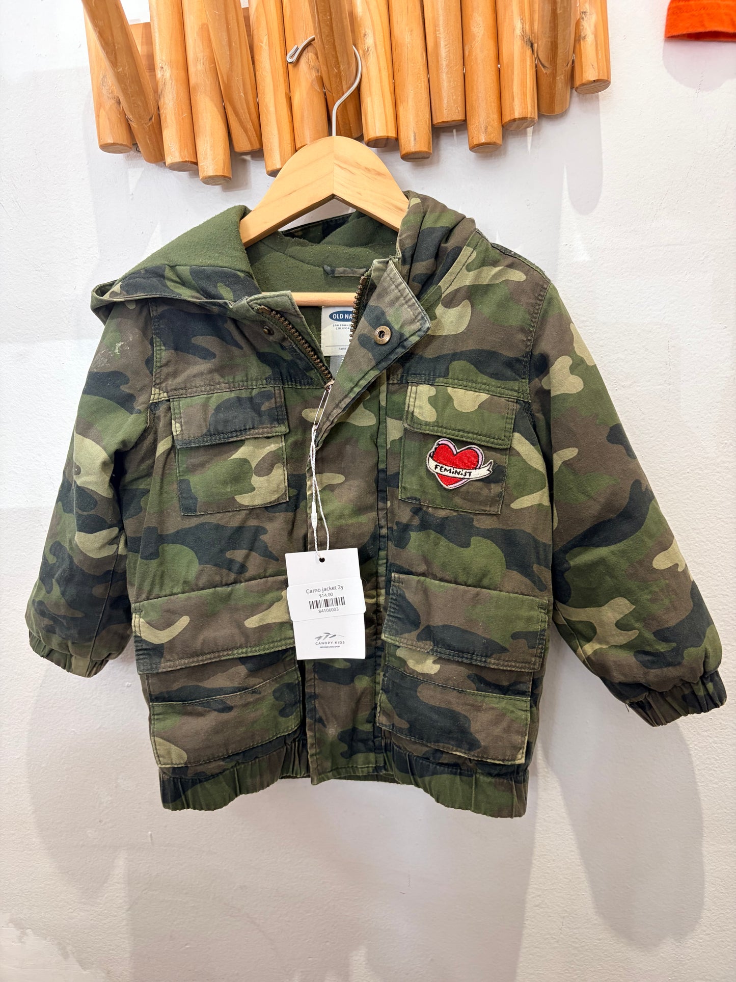 Camo jacket 2y