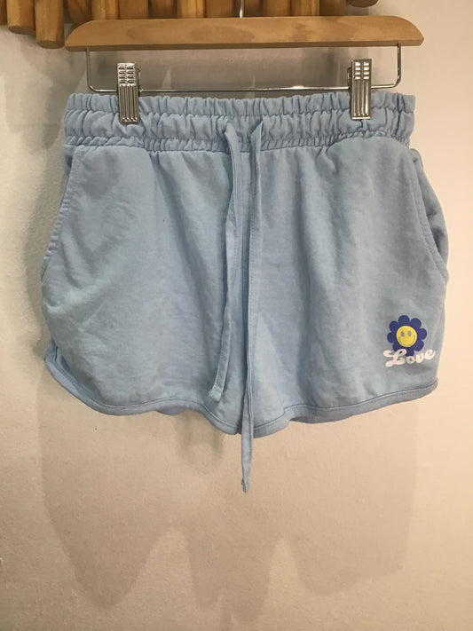 Love blue jogger shorts - adult XS