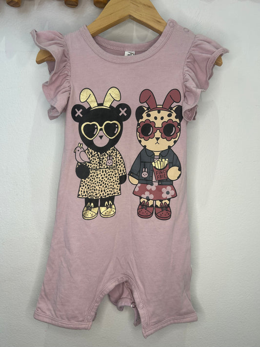 Huxbaby bears shorty romper 12-18m