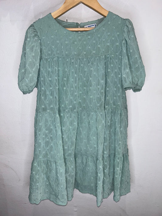 Mayoral teal fancy dress 6y