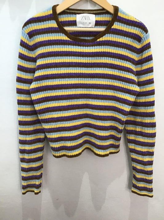 Sweater velour stripes 11-12y