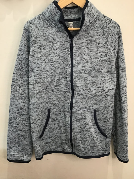 Blue zipup sweater 14y