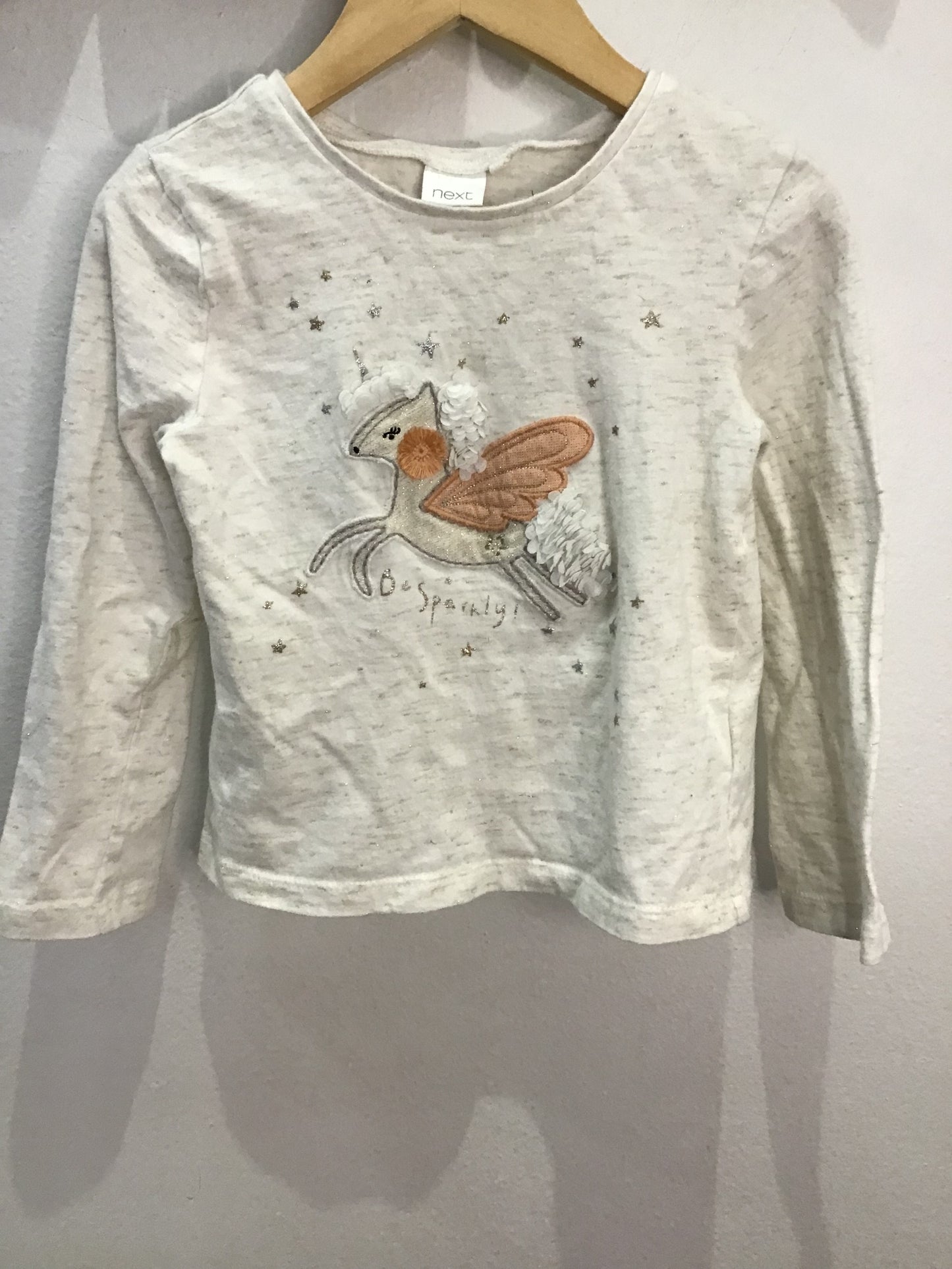Sparkly unicorn longsleeve 2-3y
