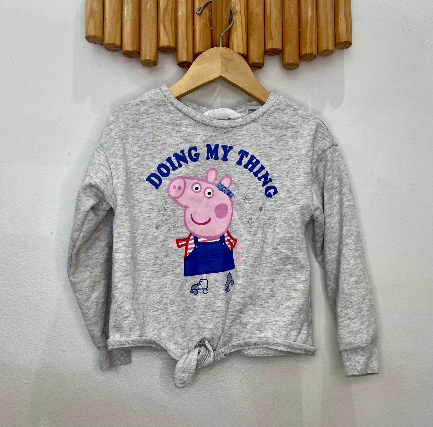 Peppa tie sweatshirt 2-4y