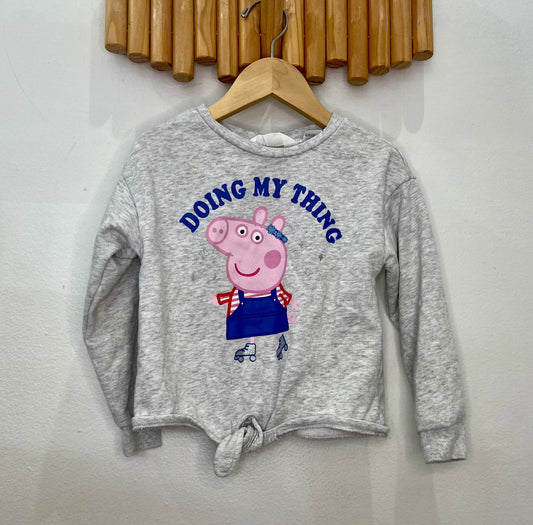 Peppa tie sweatshirt 2-4y