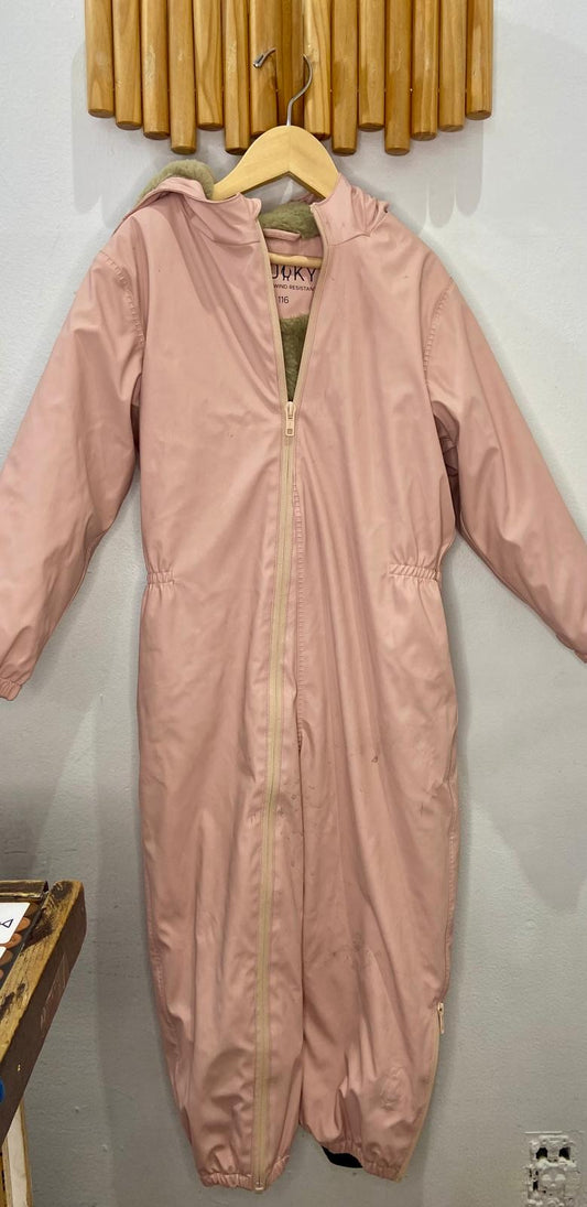 Gosoaky pink lined rainsuit 5-6y