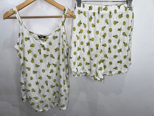 Joy of Staying Home lemon pyjamas- adult M
