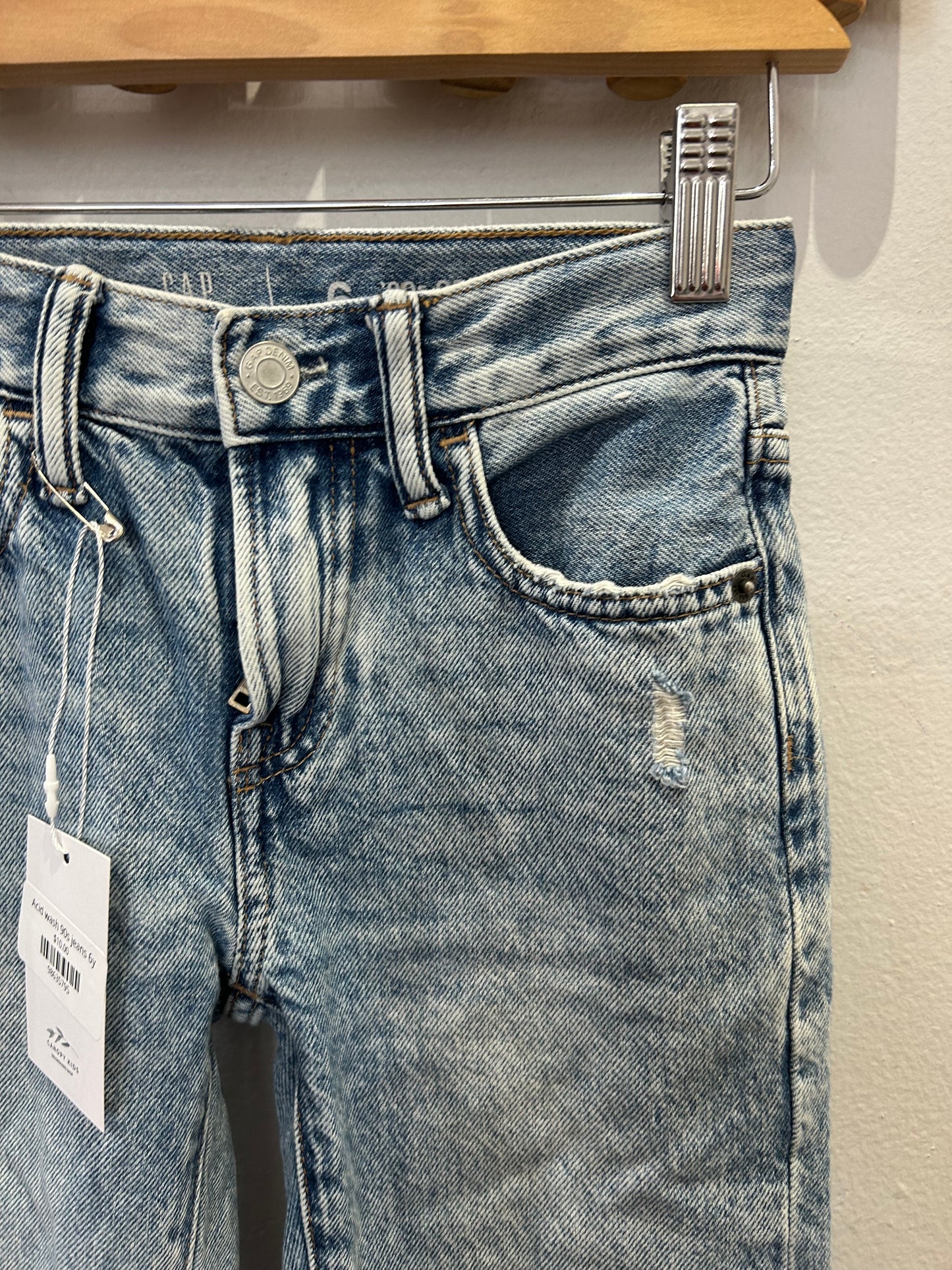 Acid wash 90s jeans 6y