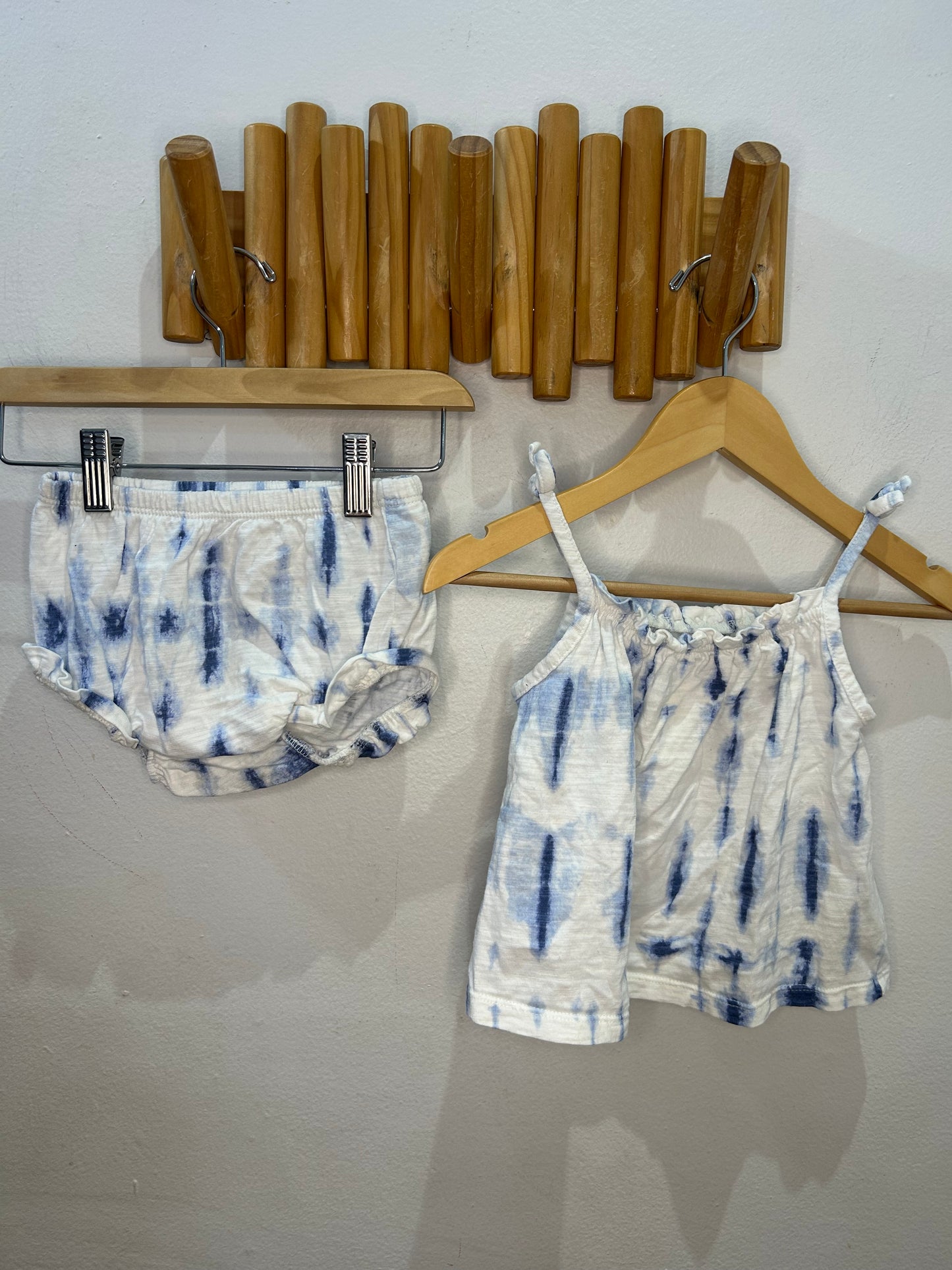 Blue tie dye set 18-24m