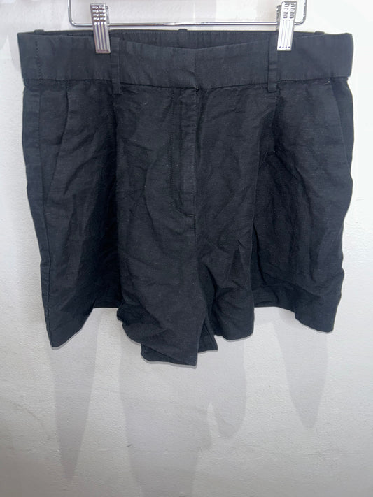 Black linen blend shorts- adult size 10