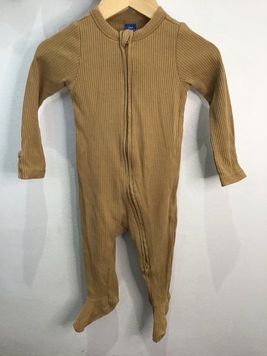 Sleeper light brown ribbed 3-6m