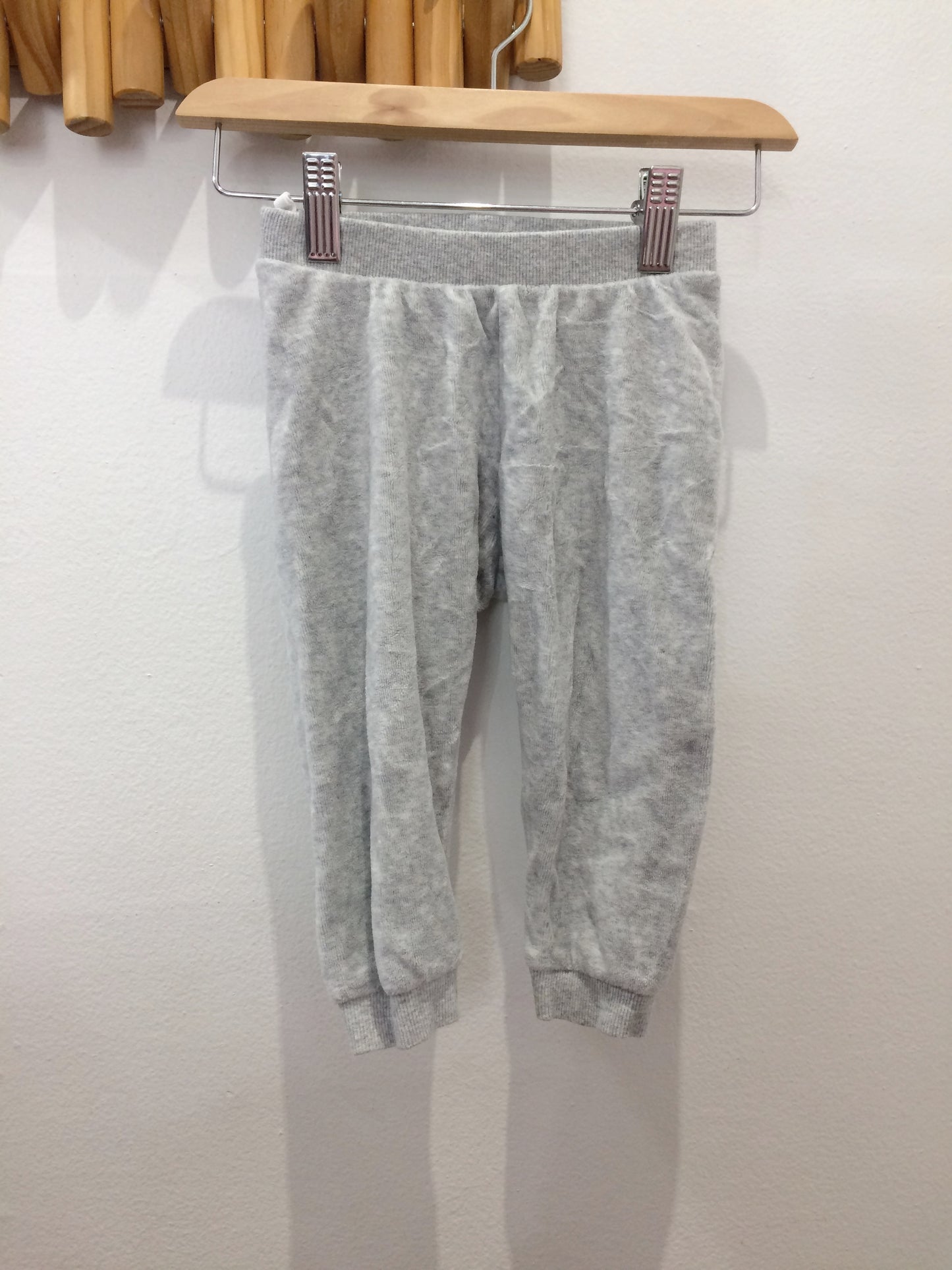 Grey terry joggers 12-18m