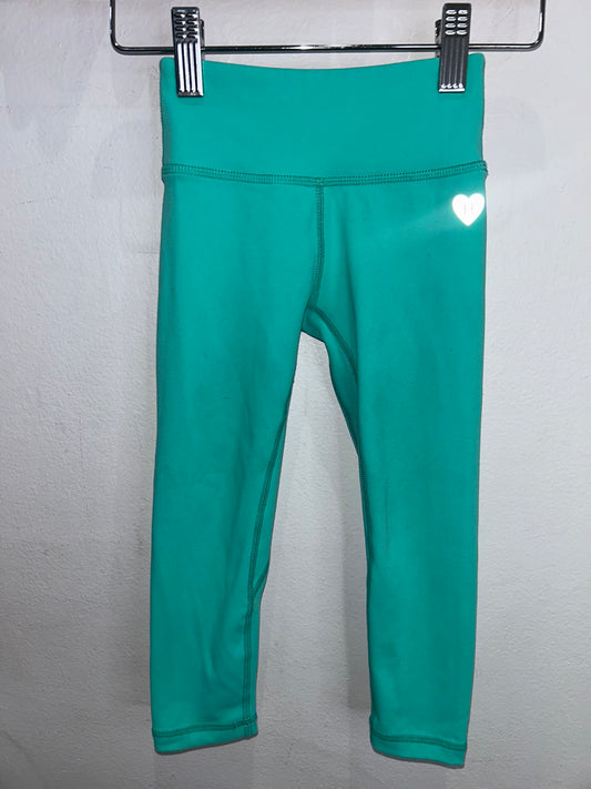 Hatley teal activewear leggings 3y