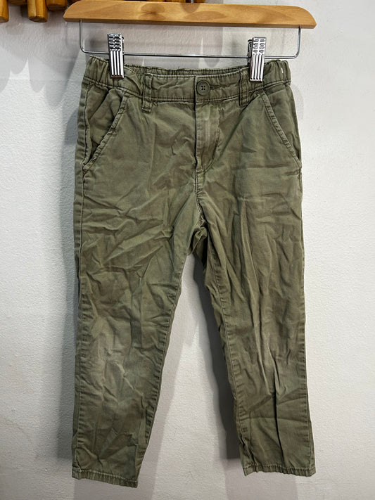 Olive relaxed fit pants 4-5y