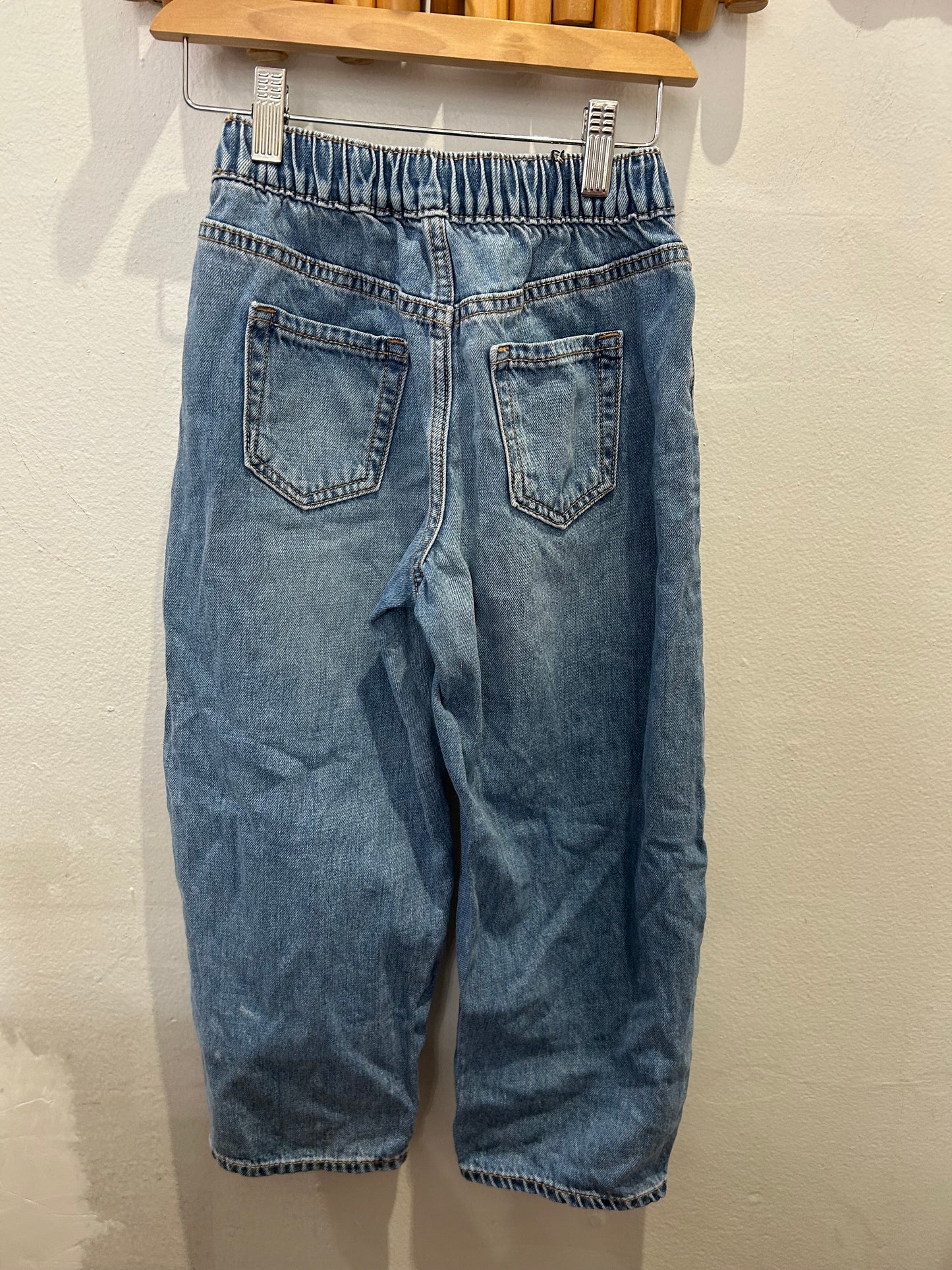 Midwash barrel jeans 6-7y