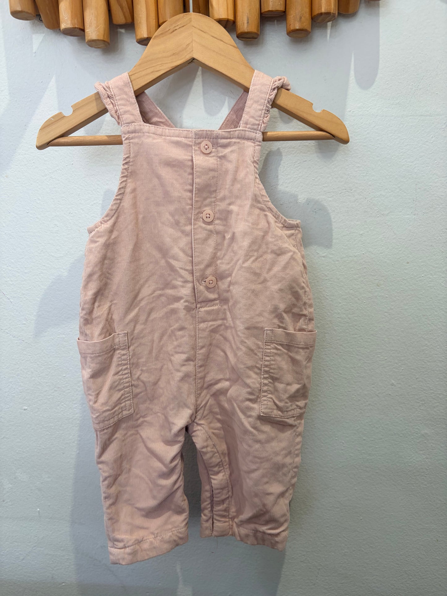 Pink corduroy romper 0-3m