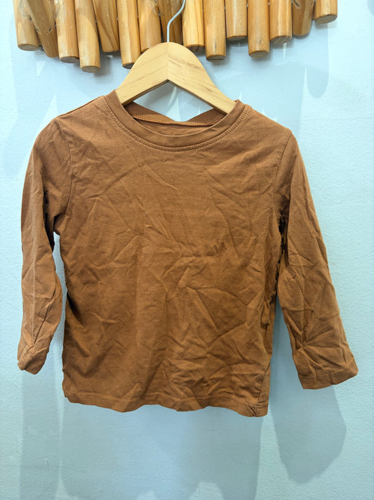 Classic brown longsleeve 2-4y