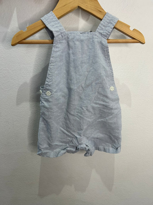 Seersucker shorty romper 0-3m