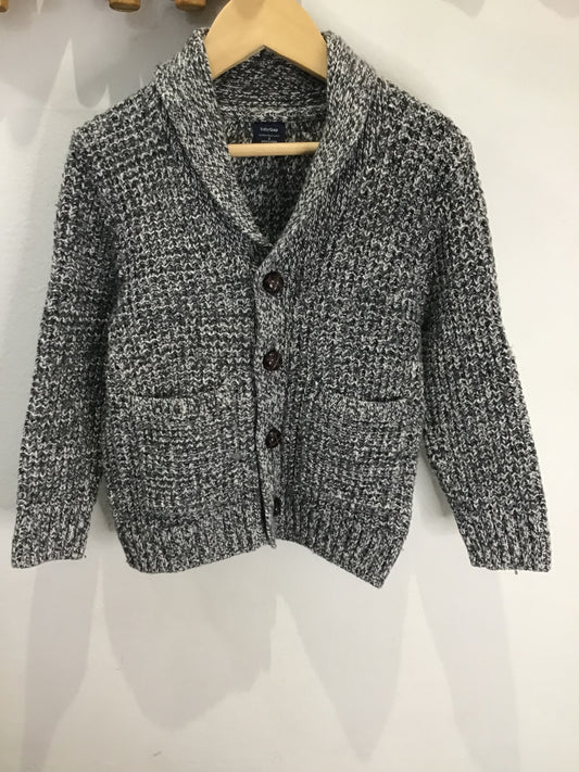 Grey buttons sweater 3y