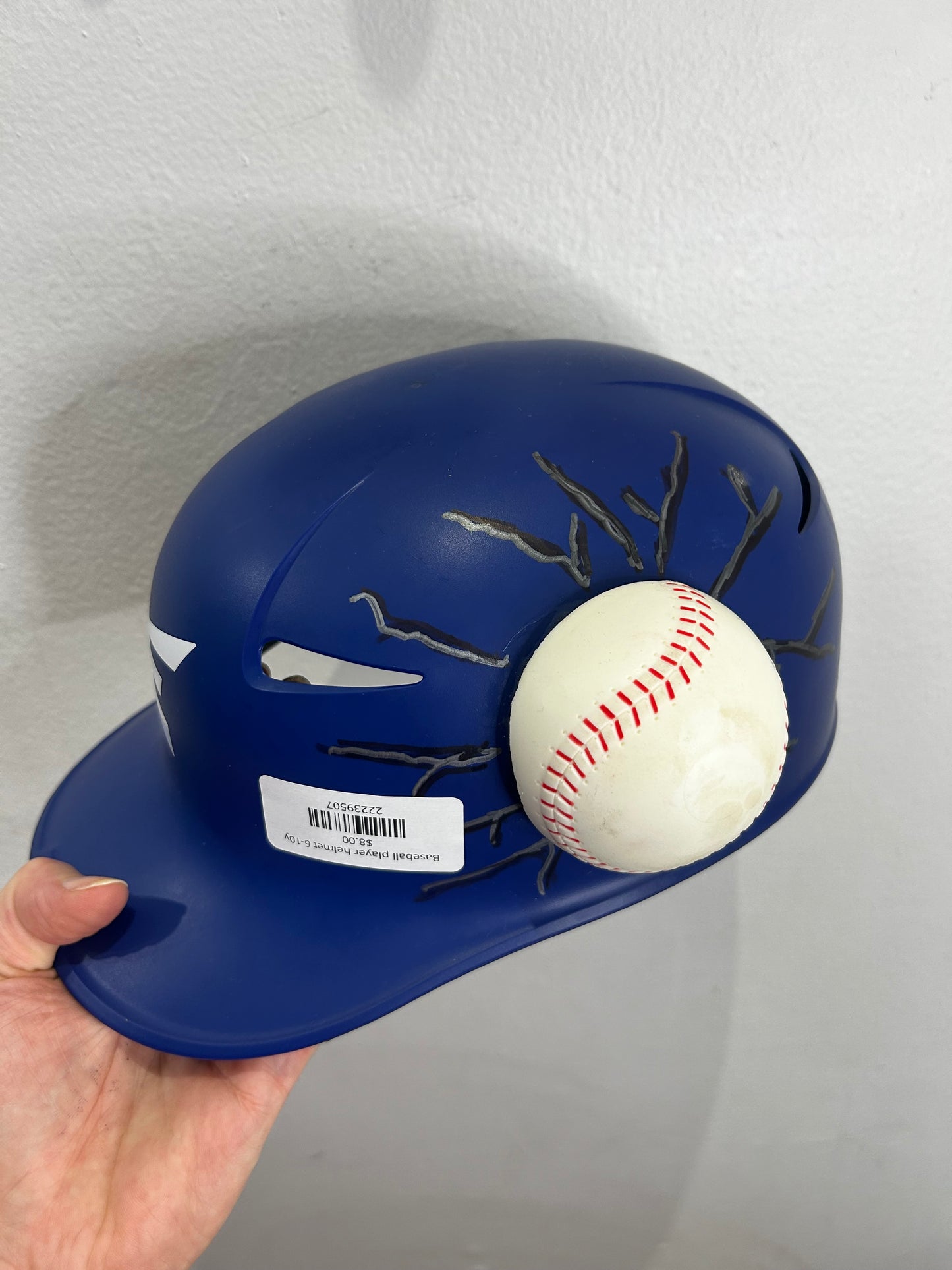 Baseball player helmet 6-10y