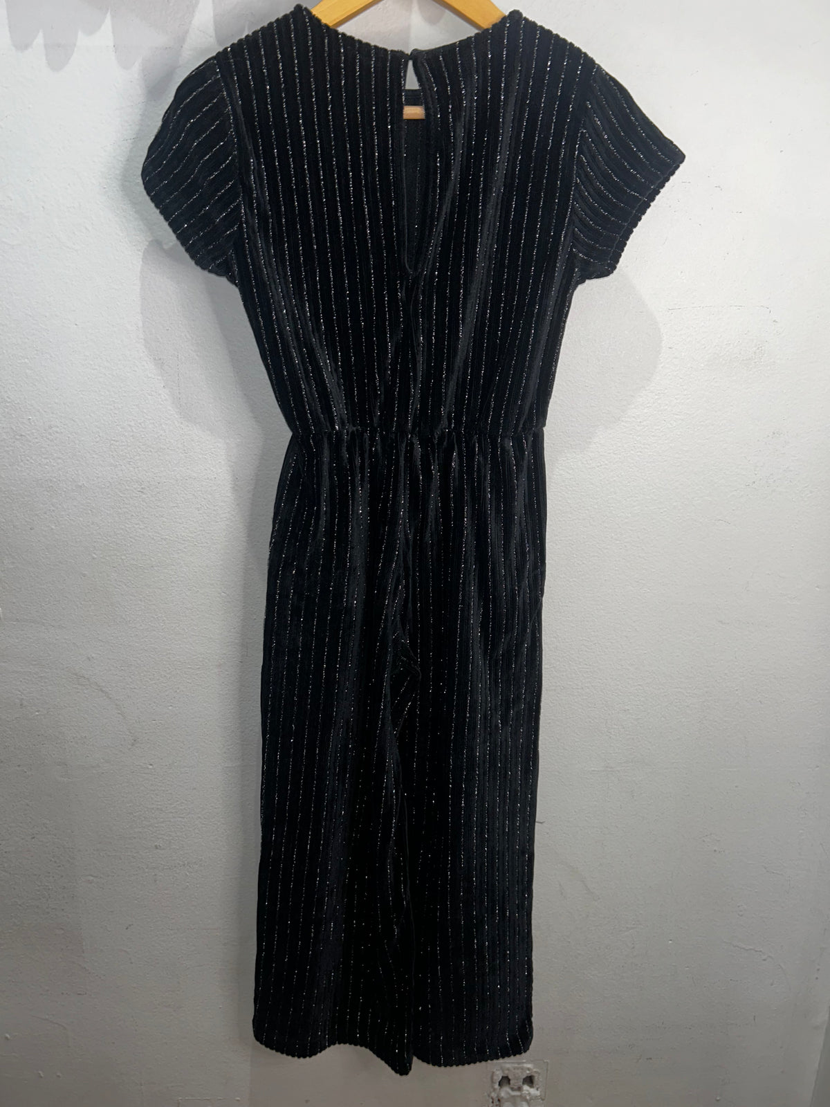 Black sparkly jumpsuit 7y