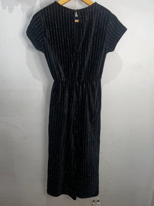 Black sparkly jumpsuit 7y