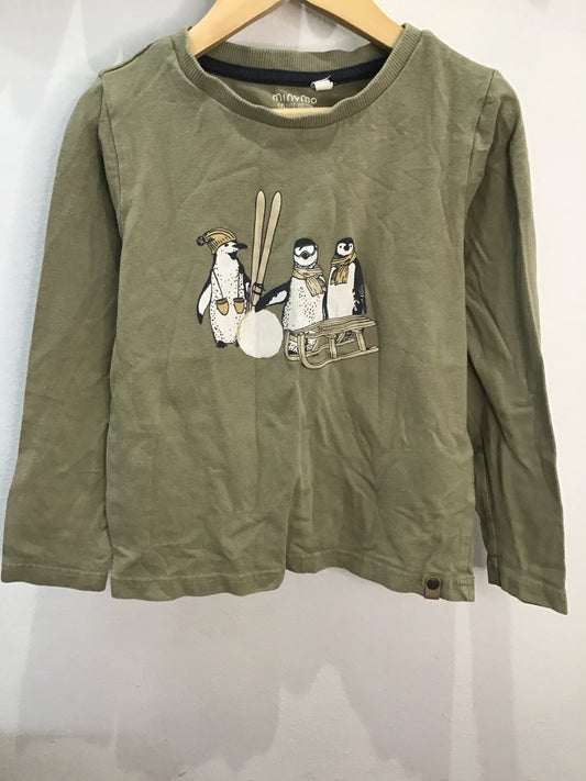 Penguins skiing longsleeve 5y