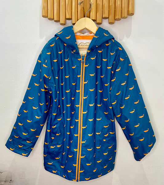 Hatley terry lined rain jacket 7y