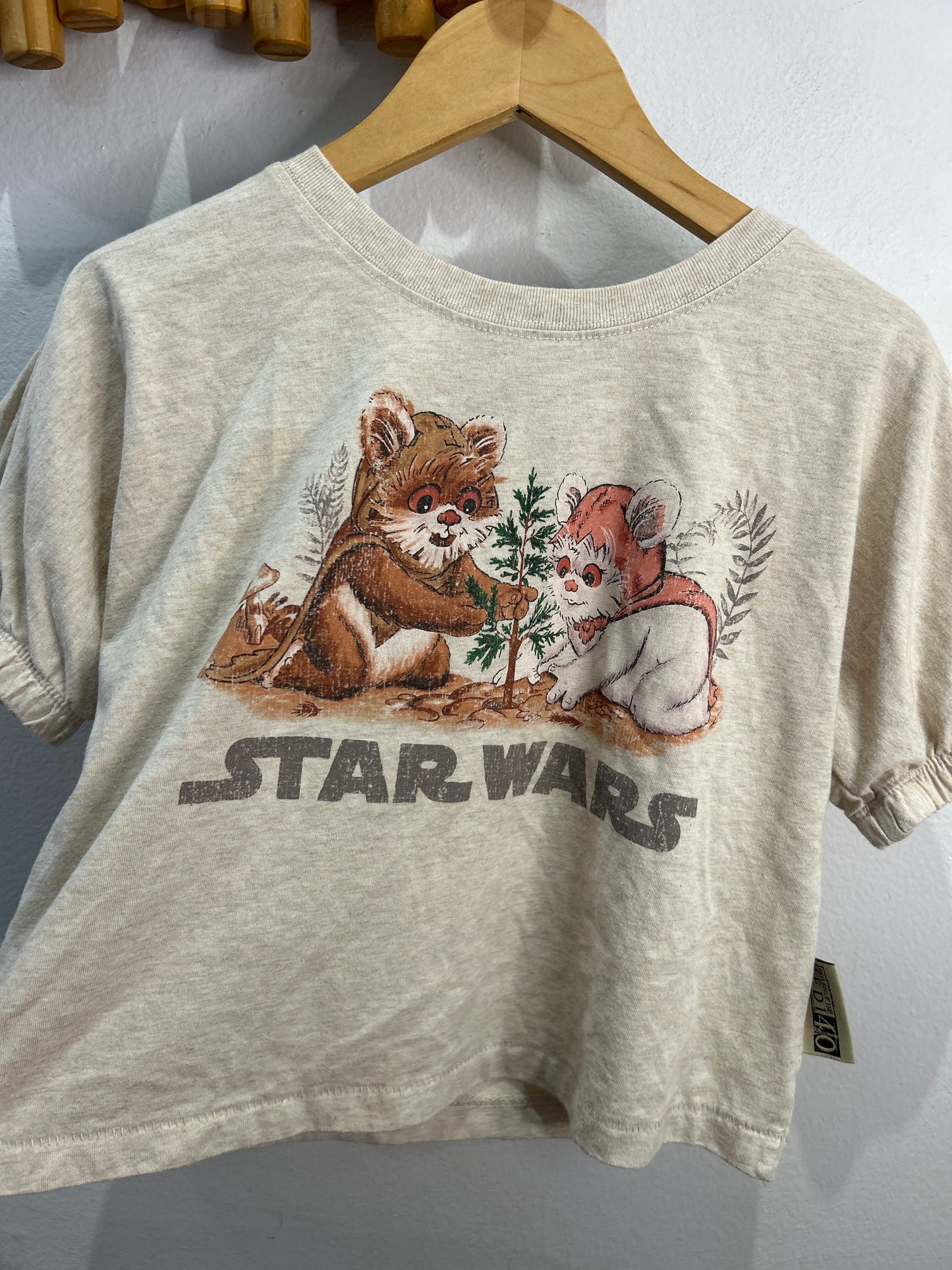 Ewoks planting trees boxy tee 7-8y